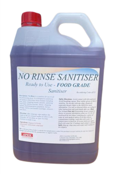 No Rinse Food Grade Surface Sanitiser