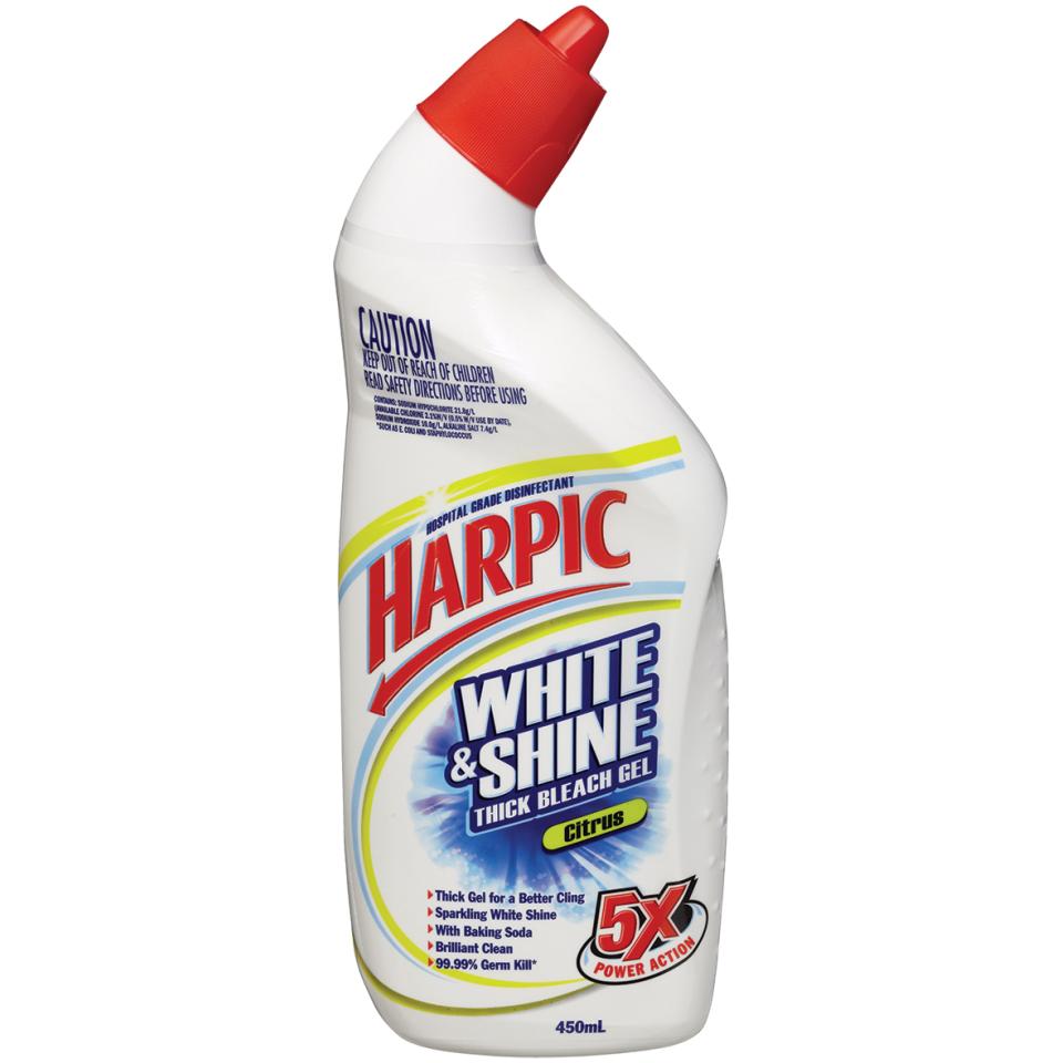 harpic white shine bleach gel