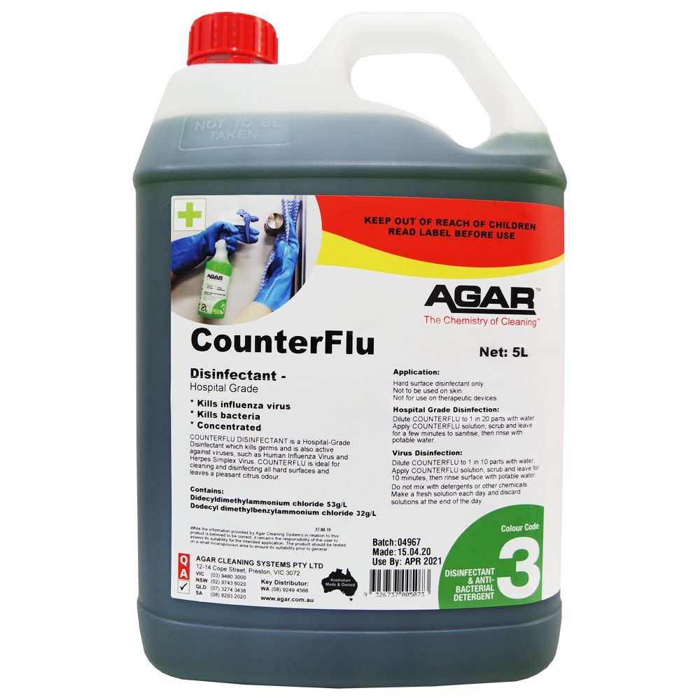 counter flu disinfectant antibacterial detergent