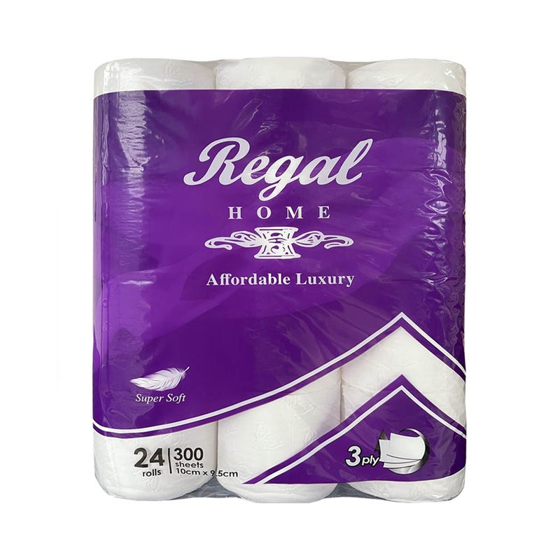 Regal Toilet Paper Roll 3 Ply Virgin