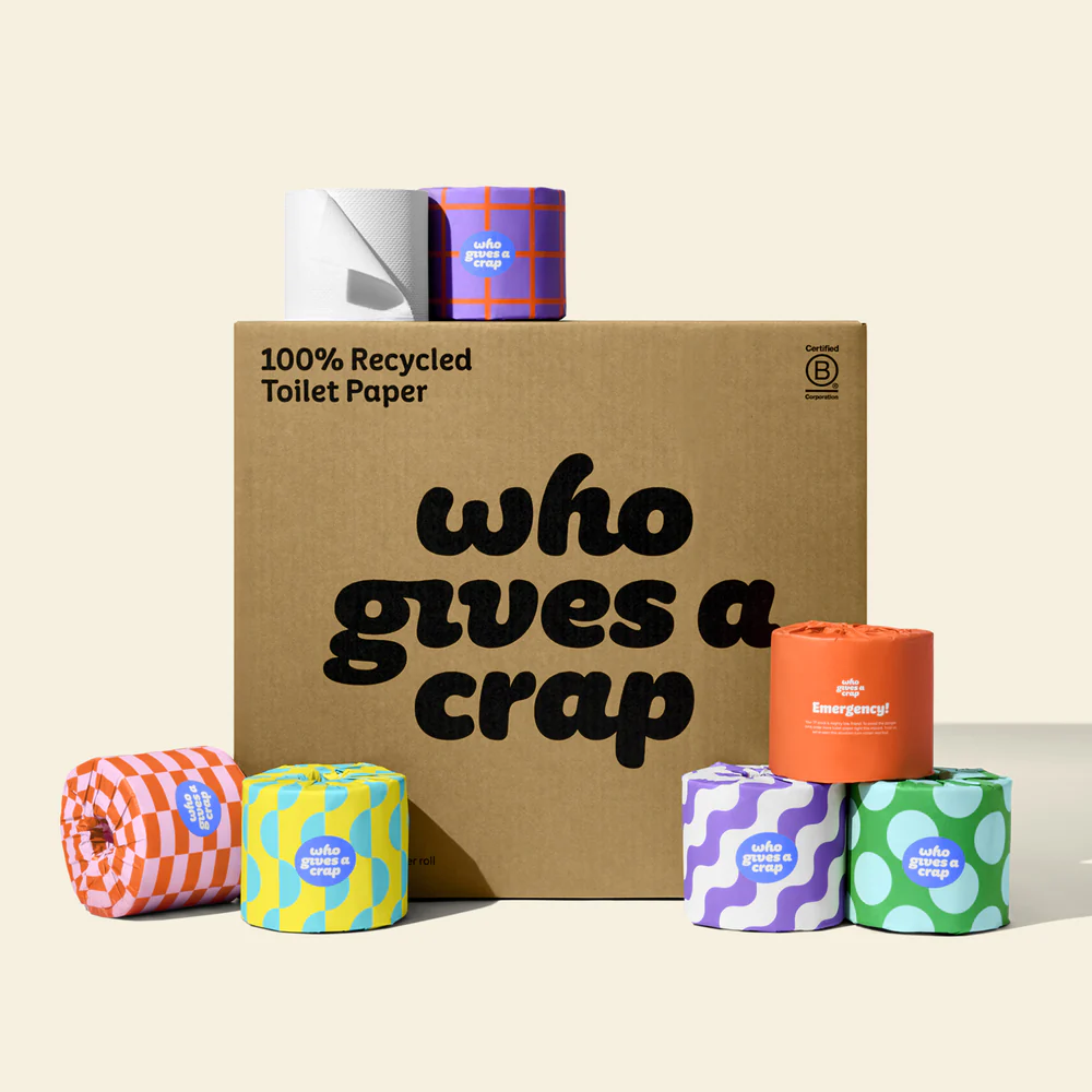 who gives a crap - 100% Recycled Toilet Paper